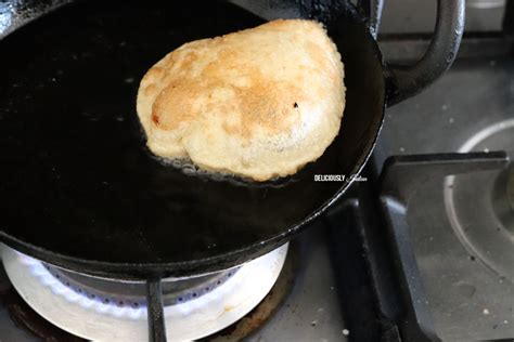 Poori Deep Fried Puffed Indian Bread Deliciously Indian