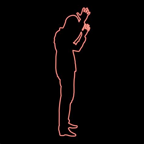 conceito de néon de falha o que é para mim problema homem levantou as