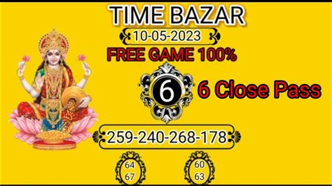 Time Bazar 10052023 Today Single Ank Wednesday Time Bazar Satta