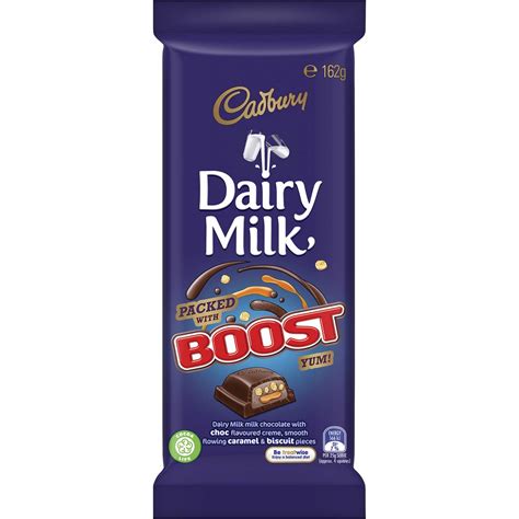 Cadbury Dairy Milk Boost 162g Woolworths