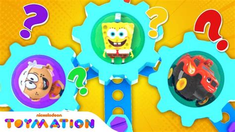 Spin The Wheel Of Toys W Spongebob Blaze And Loud House 🎡 Toymation