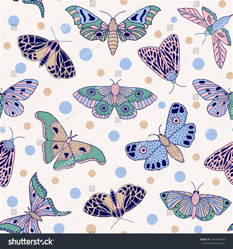 Vector De Stock Libre De Regalías Sobre Seamless Pattern Hand Drawn