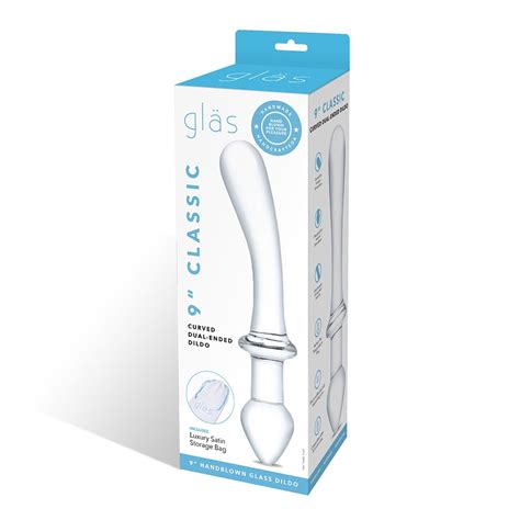 Glas Classic Curved Dual Ended Dildo Vibrator Bg