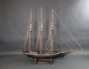 Three Masted Barquentine Model