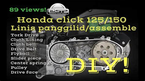 Honda Click 125 150 Linis Panggilid CVT At Assemble Step By Step