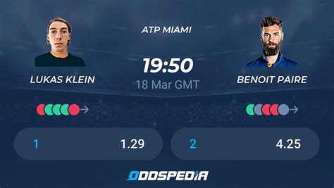 Lukas Klein Vs Benoit Paire Predictions Odds Live Score Stats