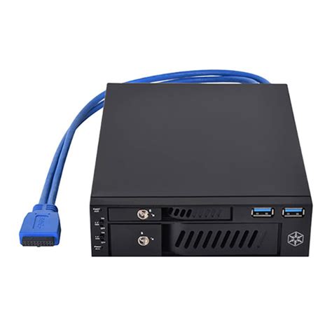 SilverStone 5 25 To 2 5 3 5 Hot Swap Drive Bay Adapter LN99223 40191 SCAN UK