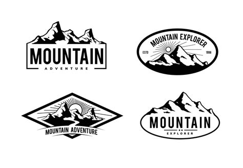 mountain logo template design 5724790 Vector Art at Vecteezy