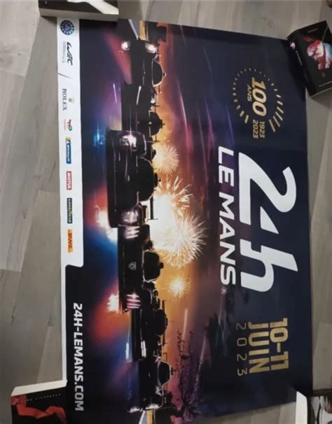 Affiche Poster Officielle 24 Heures Hours Du Mans 24h 2023 Centenaire