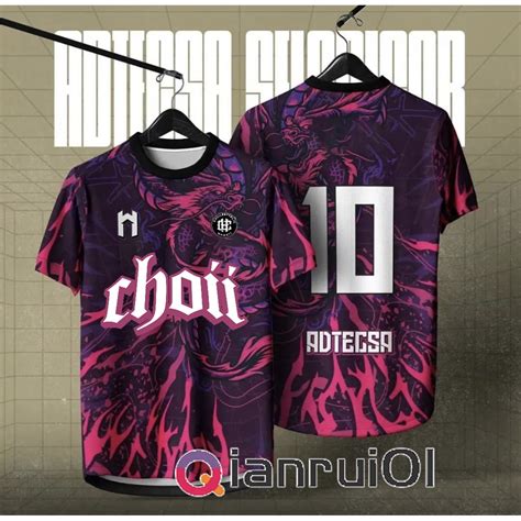 Choii Retro Collar Baju Viral Thailand Jersey Original Choii Full