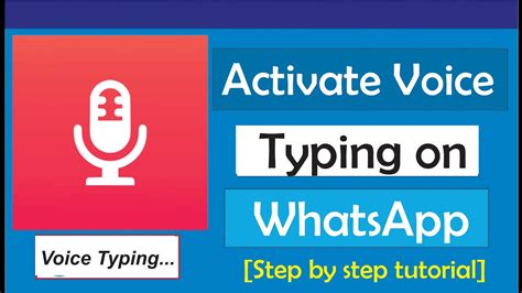 How To Activate Voice Typing In Whatsapp Youtube