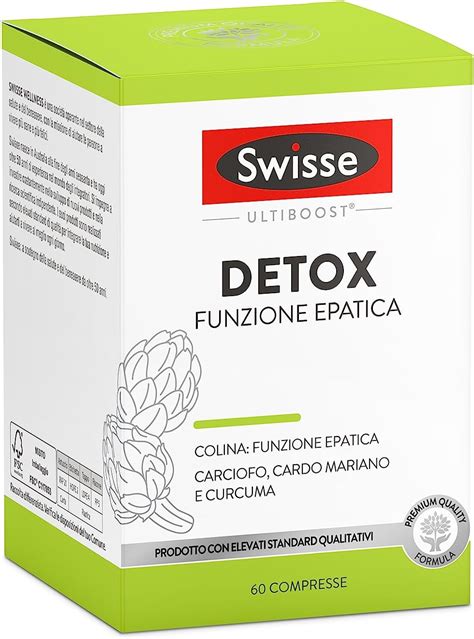 Swisse Ultiboost Detox Funzione Epatica 60 Compresse Colina