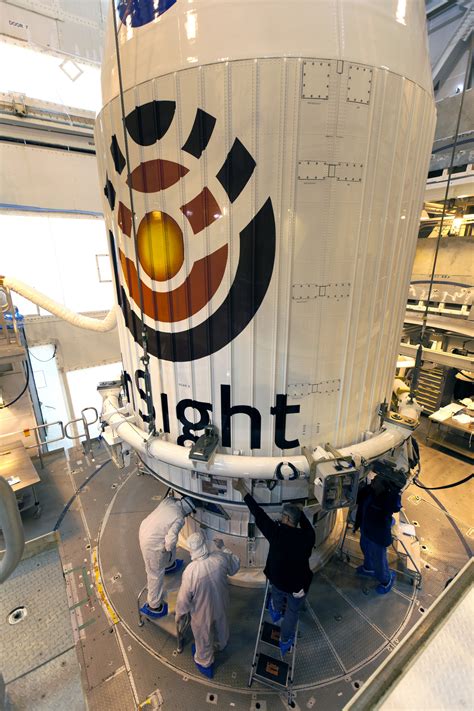 Nasas Insight Spacecraft Attached To Atlas V Rocket For Launch Mars