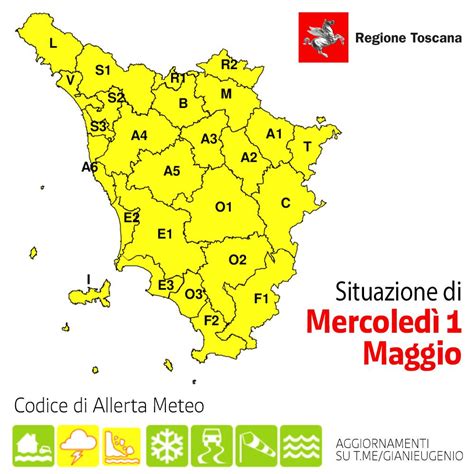 Allerta Meteo In Toscana Per Il 1 Maggio Codice Giallo Su Tutta La