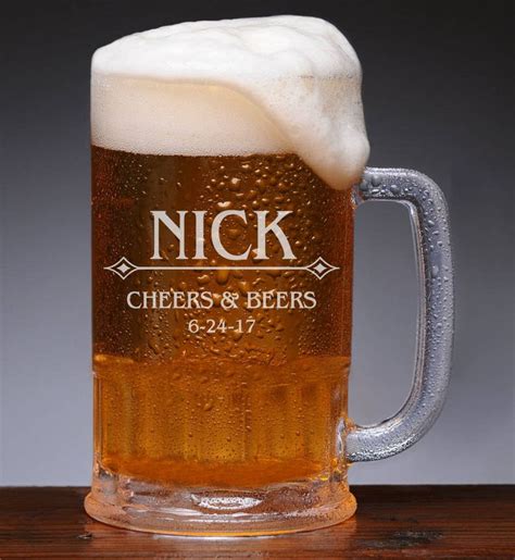 Personalized Groomsmen Ts Groomsmen Beer Glasses Engraved Etsy