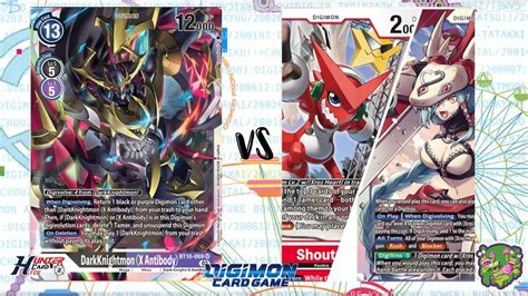 Digimon Tcg Local Match Darkknightmon X Black Vs Xros Heart Mervamon