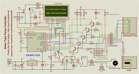 Fox Delta School Projects Pic16f88 Automatic Water Tank Pump Controller