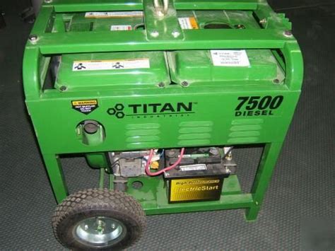 Titan Industrial Tg 7500d 7500 Watt Diesel Generator With Remote Control Start For Sale In