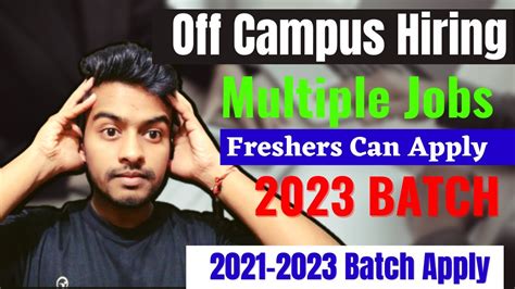 Biggest Hiring Latest Off Campus Drive 2021 2022 2023 Batch Hiring Fresher Kn