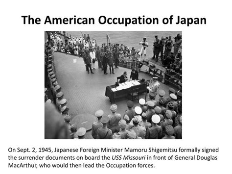 PPT - The American Occupation of Japan PowerPoint Presentation, free download - ID:4273641