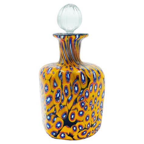 Fratelli Toso Murano Murrine Millefiori Vase For Sale At 1stDibs