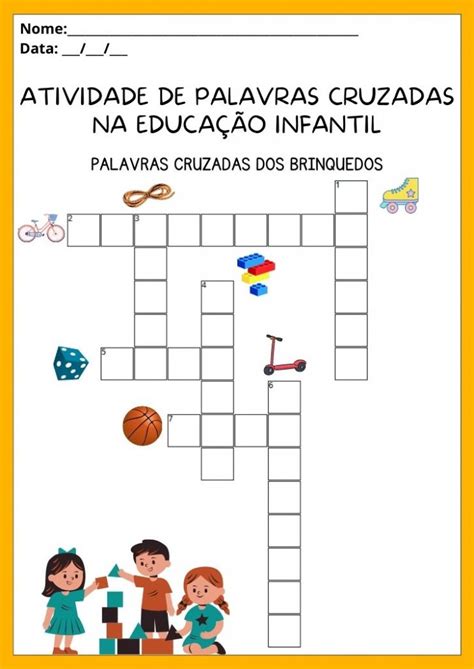 Atividades De Palavras Cruzadas Na Educa O Infantil