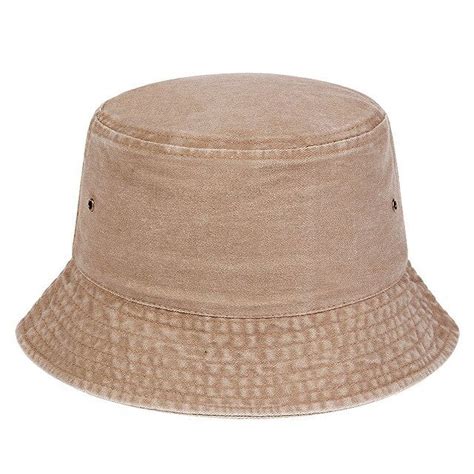 Cocopeaunt New Solid Cotton Washed Denim Bucket Hats Unisex Bob Folding