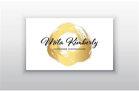 Gold and Black Business Card Design | Decorative Illustrations ...