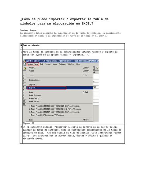 Docx C Mo Se Puede Importar Y Exportar Tabla De Simbolos Dokumen Tips