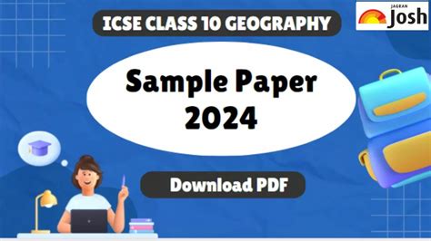 ICSE Class 10 Geography Specimen Paper 2024 CISCE Class 10 Geography