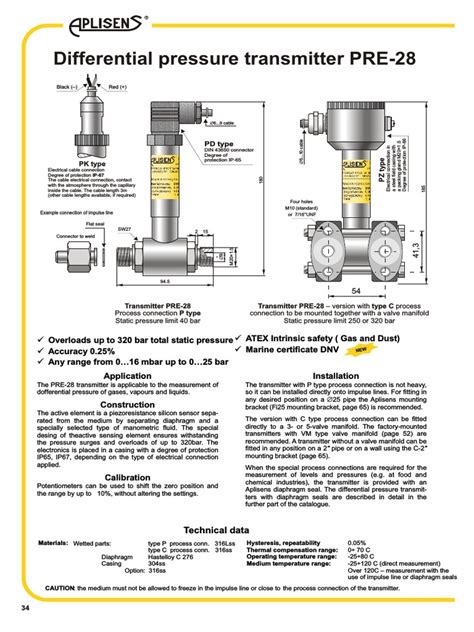 Differential pressure transducer | Pressure Measurement | Power Supply