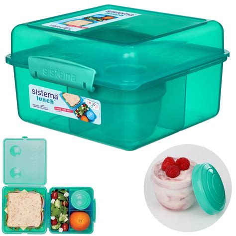 Sistema śniadaniówka lunchbox kostka 2000ml pojemnik na jogurt