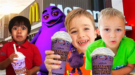 Ryan S World And Vlad And Niki Tried The Grimace Shake In Real Life