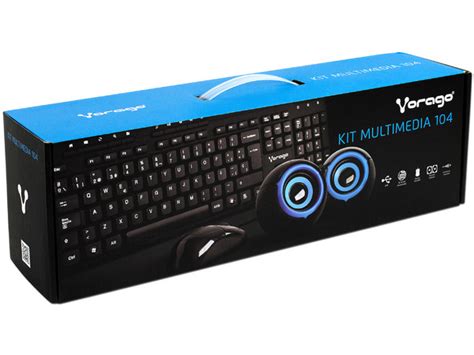 Kit Multimedia En Vorago De Teclado Multimedia Mouse Ptico Y