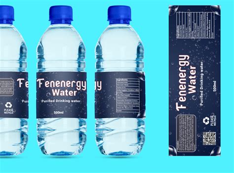 Water Bottle Label Design