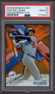 Cody Bellinger Bowman S Best Baseball Orange Refractor