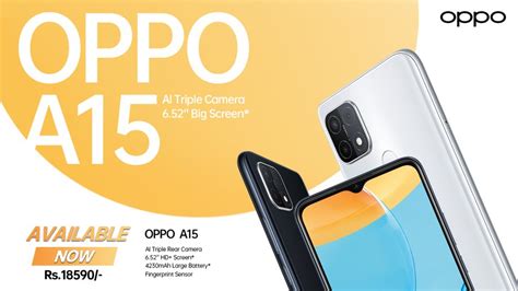 OPPO Launches A15 With AI Triple Camera And 6 52 Big Screen