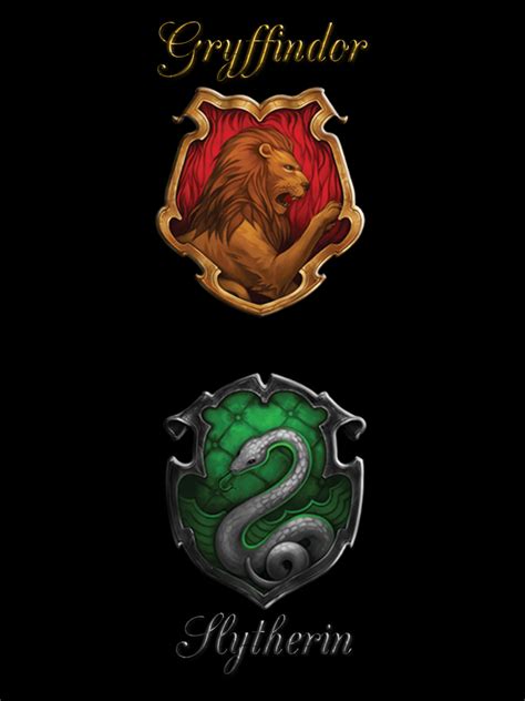 Gryffindor Slytherin Wallpaper By Lonexwolfxdemon On Deviantart