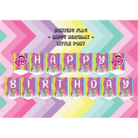 Jual Banner Bunting Flag Happy Birthday Bendera Ulang Tahun Dekorasi