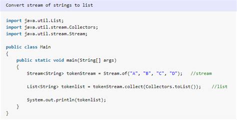 Java Collect Stream To List With Examples