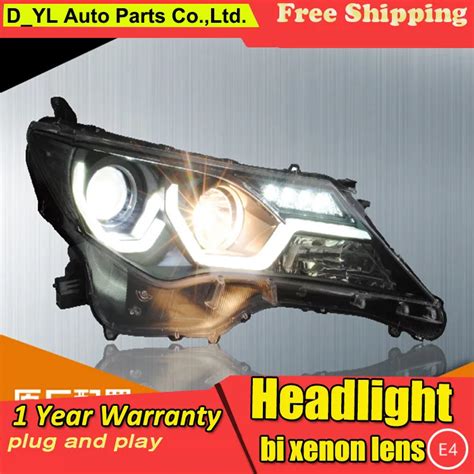 Car Styling For Toyota Rav4 Headlights 2013 2015 Rav4 Led Headlight Head Lamp Led Drl Projector