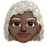 Woman Dark Skin Tone White Hair Emoji On Twitter Emoji Stickers 13 1