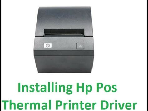 How To Install Hp A776R A799 Thermal Receipt Printer Pos Driver YouTube