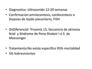 Sindrome de edwards trisomia 18 | PPT