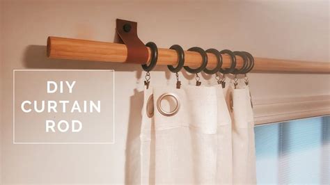 DIY Rustic, Farmhouse Curtain Rod | EASY & AFFORDABLE | Farmhouse ...