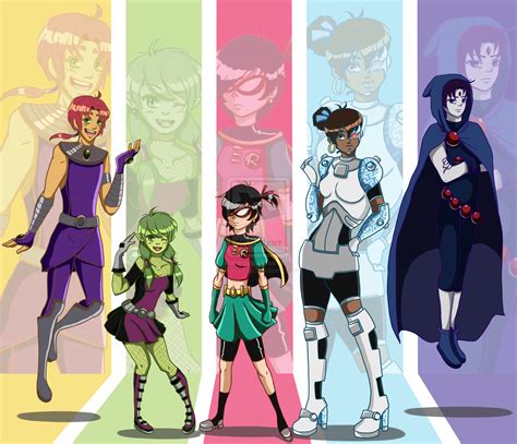 Titans Swap By Joyce Kaori On Deviantart Teen Titans Teen Titans Love Teen Titans Fanart