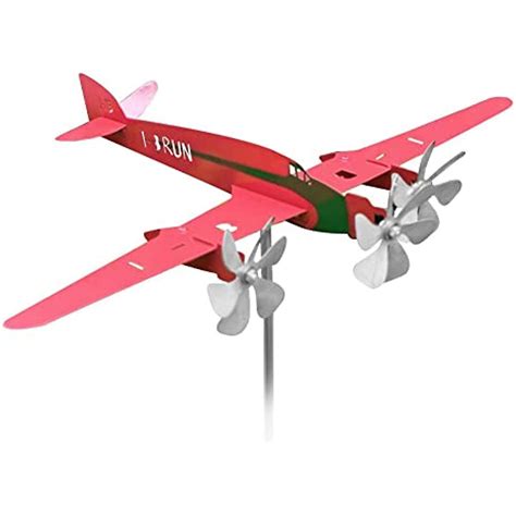 3d Piper J3 Cub Wind Spinner Plane Metal Aircraft Weather Vane Outdoor