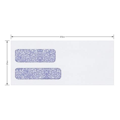 Security Envelopes Double Window X Gummed Seal