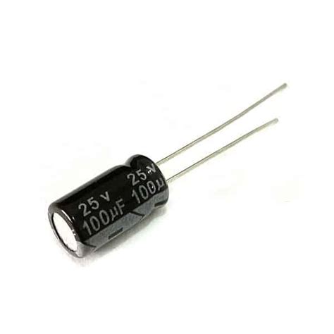 Electrolytic Capacitor 100uF 25V (2pcs) - Einstronic Enterprise