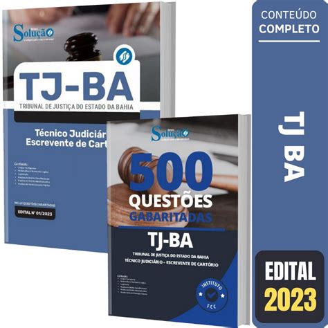 Kit Apsotila Tj Ba Escrevente De Cart Rio Testes Solu O Cursos E